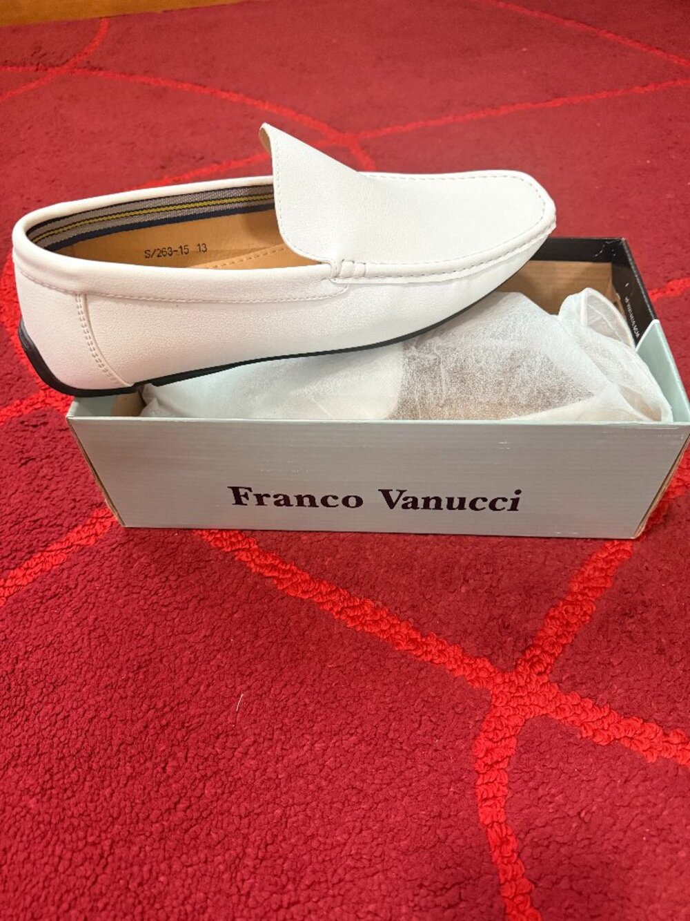 Men Loafers (White) Size 13